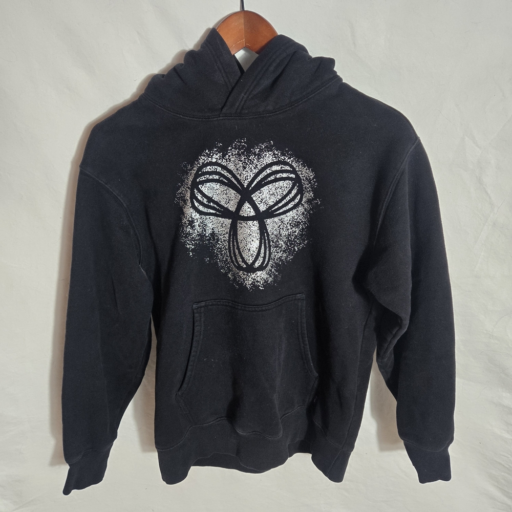 TNA Black Hoodie with White Graphic